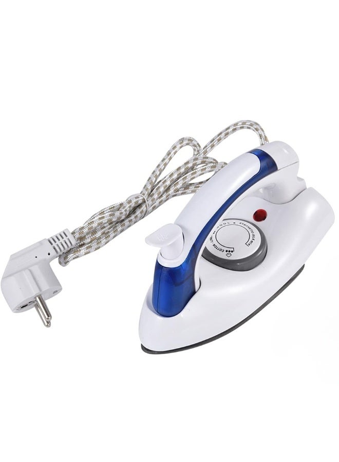 مكواة بخار محمولة قابلة للطي - مكواة بخار وجافة عالية الأداء بقدرة 700-800 واط، مزودة بقاعدة غير لاصقة، ومقبض قابل للطي، وزر بخار إضافي، وخزان ماء شفاف قابل للفصل، وواقي سلك، ومؤشر ضوئي للطاقة، مثالية للسفر والفنادق والمكاتب - Image 1